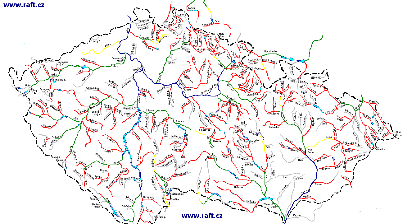mapa CR